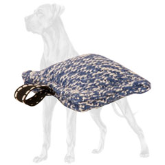 French Linen Great Dane Bite Pillow with Loop