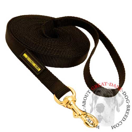 Extra Long Nylon Great Dane Leash for Tracking and Training