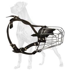 Lightweight easy in use muzzle for Great Dane