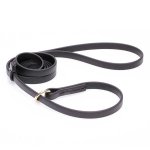 Black Biothane Great Dane Leash and Collar Combo