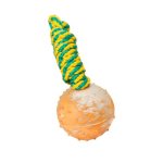 Solid Training Rubber Ball on a String for Great Dane 2 inch (5 cm) - Small