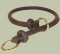 Rolled Leather Slip Collar for Great Dane Behavior Correction