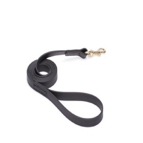 Black Waterproof Great Dane Leash Made of Biothane
