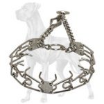Chrome Plated Great Dane Pinch Collar with Swivel - 1/8 inch (3.25 mm)