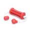 Red Training Dental Dog Toy With Handles