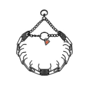 Black Stainless Steel Prong Collar with Swivel (2.25 mm x 16 inches) Herm Sprenger