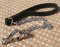Quality dog leash with leather handle and Herm Sprenger chain and snap hook for Great Dane