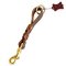 Short Leather Great Dane Leash | Braided Design