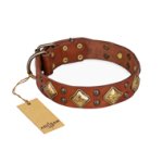 'Flight of Fancy' FDT Artisan Adorned Leather Great Dane Collar