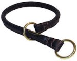 Round Latigo Choke Leather Great Dane Collar