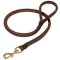 Natural Rolled Leather Great Dane Leash