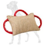Great Dane Bite Pad Made of Jute with 3 Handles