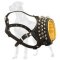 Royal Spiked Anti-Barking Leather Dog Muzzle Padded with Nappa