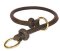 Silent in Action Round Leather Choke Collar for Great Dane