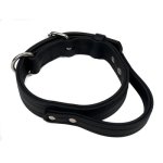 Biothane Agitation Collar with Handle Black_0