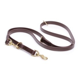 Multipurpose Brown Biothane Great Dane Leash for over 7 Different Activities