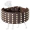 3 Inch Leather Great Dane Collar for Strong Dogs