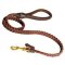 Braided Leather Dog Leashes for Great Dane