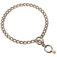 Stainless Steel Chain Great Dane Choke Collar - 1/9 inch (3 mm)