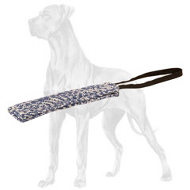 Easy to Carry Pocket French Linen Bite Tug for Great Dane