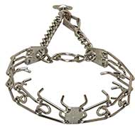Chrome Plated Great Dane Pinch Collar with Swivel - 1/11 inch (2.25 mm)