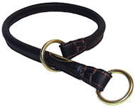1/4 inch Wide Rolled Choke Dog Collar for Great Dane