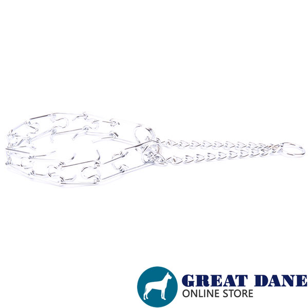 Top notch chrome plated dog pinch collar for training