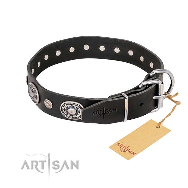 Wear-proof leather collar for your beloved four-legged friend