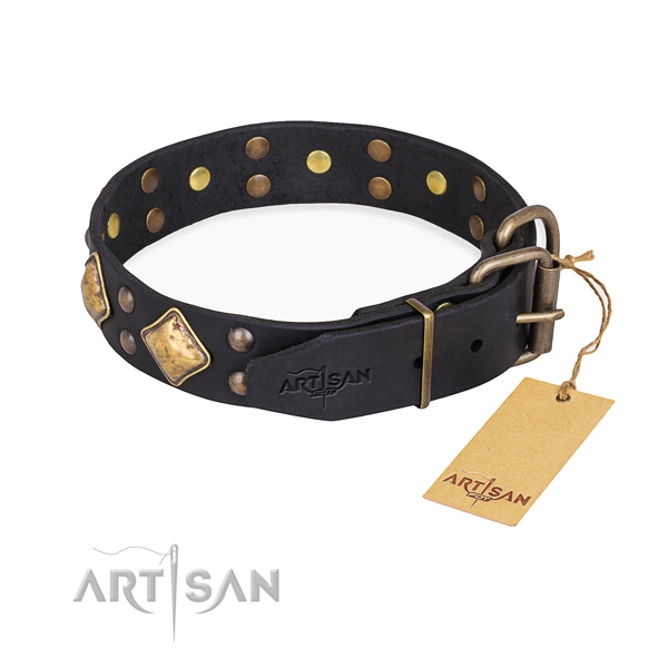 Awesome leather collar for your favourite dog