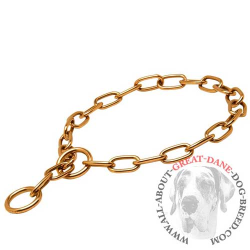 Choke chain curogan fur saver for Great Dane 