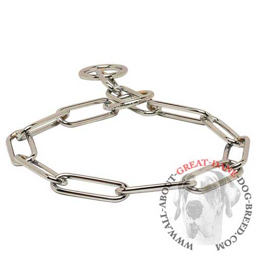 Chrome plated fur saver for Great Dane