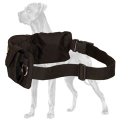Adjustable Great Dane training pouch