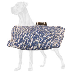 Small French Linen Great Dane Bite Tug