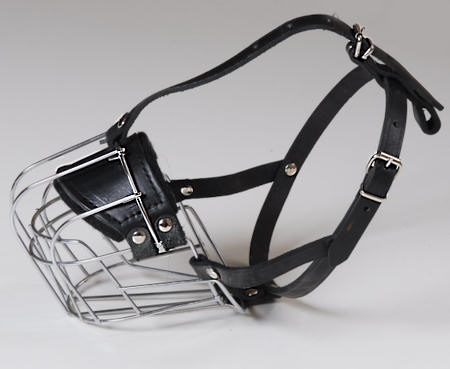 Heavy Duty Wire Basket Dog Muzzle for Great Dane - Click Image to Close