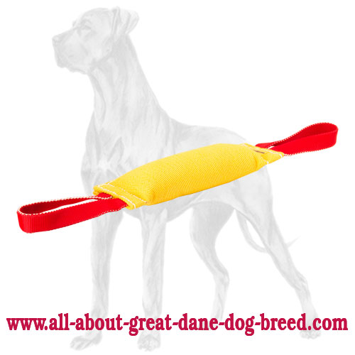 High Quality French Linen Great Dane Bite Tug