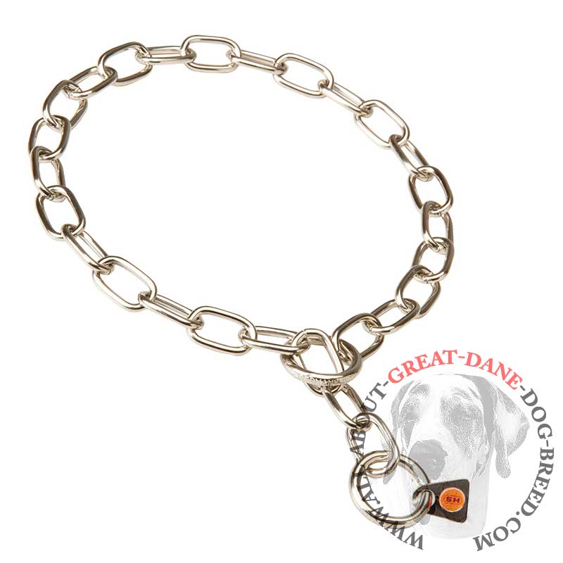 Stainless Steel Stylish Great Dane Fur Saver - 1/9 inch (3 mm)