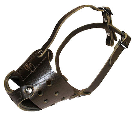 Leather Great Dane Muzzle for Comfortable Walking and Training