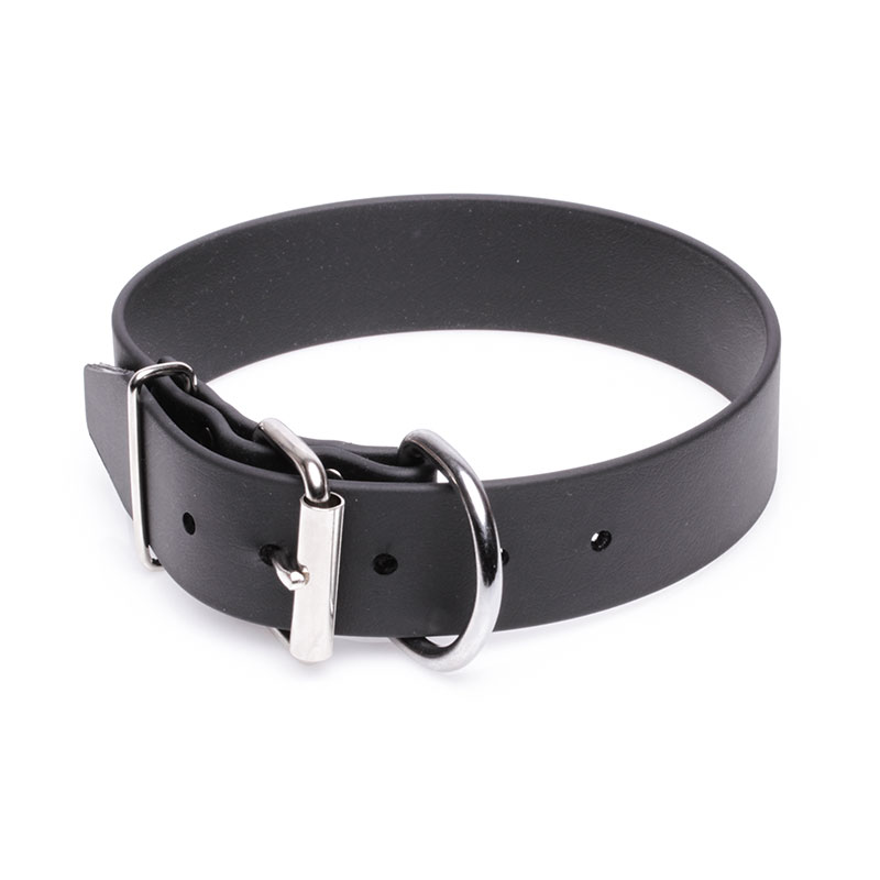 Extra Wide Black Biothane Great Dane Collar