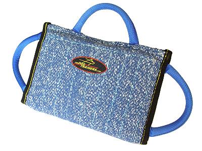 French Linen Great Dane Bite Pillow with 3 Handles