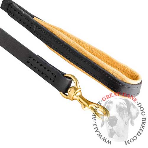 Leather Dog Leash with Snap Hook