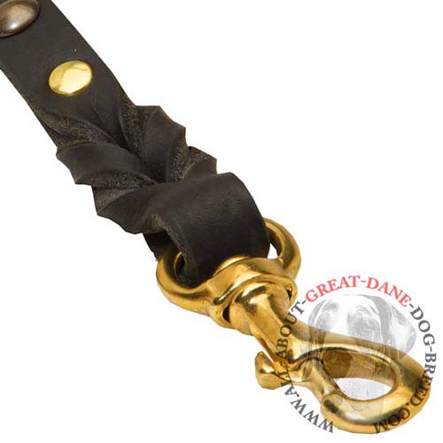 Multitasking Leather Great Dane Lead with Studs [L36##1094 Studded ...
