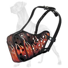 Comfy Padded Canine Muzzle for Great Dane Breed